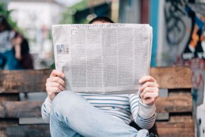 That Anxiety Guy Newsletter - Man Reading Newspaper
